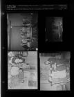 Meeting; Family in den; Guy with three ladies (4 Negatives), December 1955 - February 1956, undated [Sleeve 12, Folder a, Box 9]